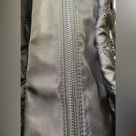 Nicole Miller Black Quilted Tote Bag - Picture 5 of 6